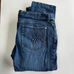 Mossimo 12 Skinny ankle zip blue jeans -denim